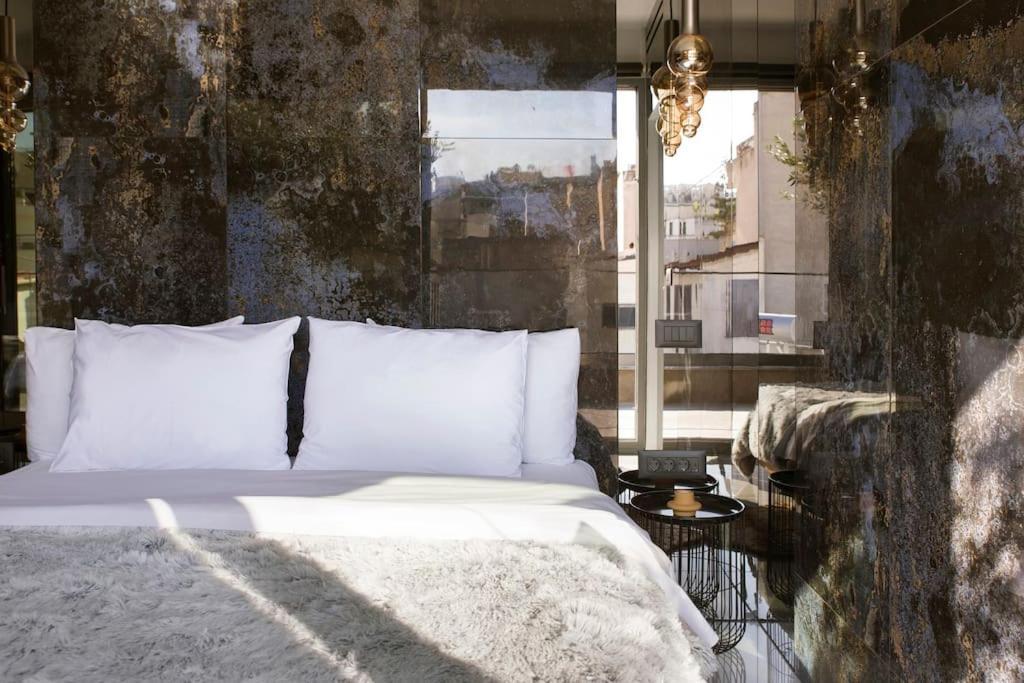 Luxury Acropolis View Apartment-Living Stone Black Pearl Ateny Zewnętrze zdjęcie
