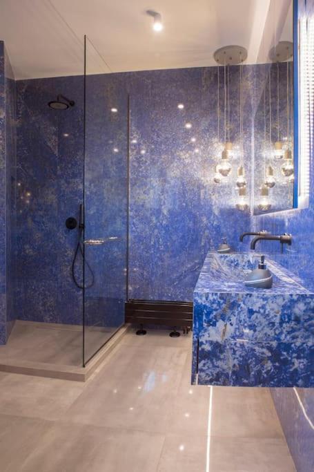 Luxury Acropolis View Apartment-Living Stone Black Pearl Ateny Zewnętrze zdjęcie