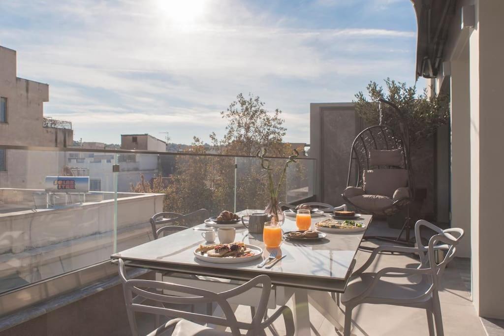 Luxury Acropolis View Apartment-Living Stone Black Pearl Ateny Zewnętrze zdjęcie