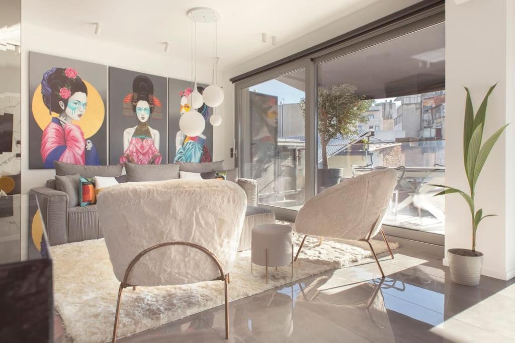 Luxury Acropolis View Apartment-Living Stone Black Pearl Ateny Zewnętrze zdjęcie