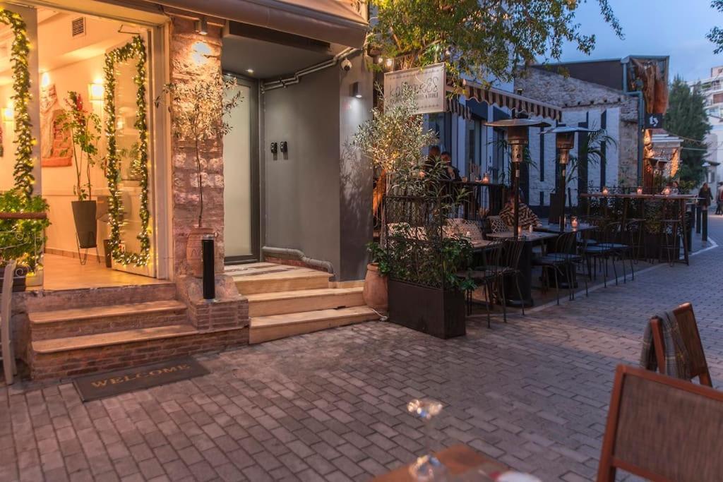 Luxury Acropolis View Apartment-Living Stone Black Pearl Ateny Zewnętrze zdjęcie