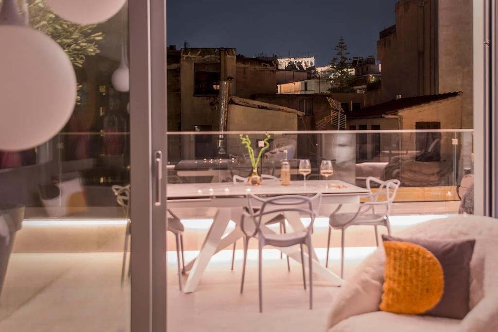 Luxury Acropolis View Apartment-Living Stone Black Pearl Ateny Zewnętrze zdjęcie